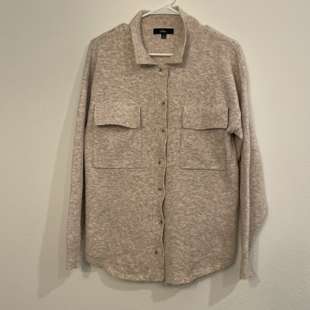 Lulus Shacket Sweater Jacket - Picture 3 of 4